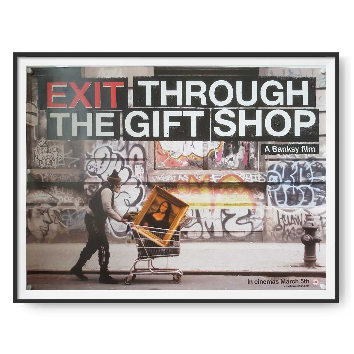Exit Through The Gift Shop (2010) Withdrawn UK Quad Poster Cinema Poster Gallery Exit Through The Gift Shop (2010) Withdrawn UK Quad Poster Cinema Poster Gallery