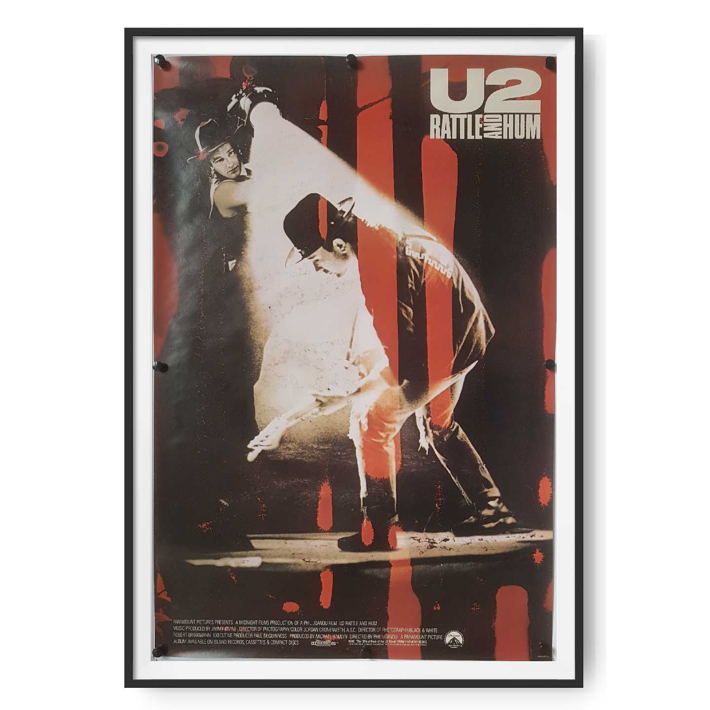 U2 Rattle and Hum (1988) US One Sheet Poster Cinema Poster Gallery