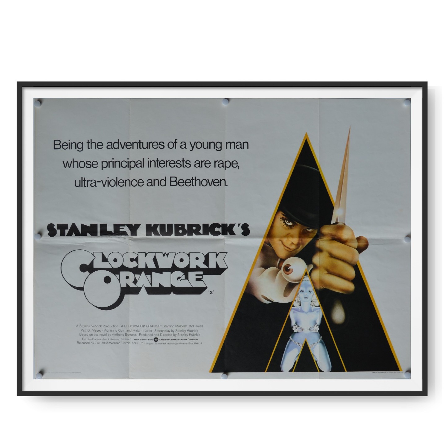 A Clockwork Orange (1971) UK Quad Poster Cinema Poster Gallery