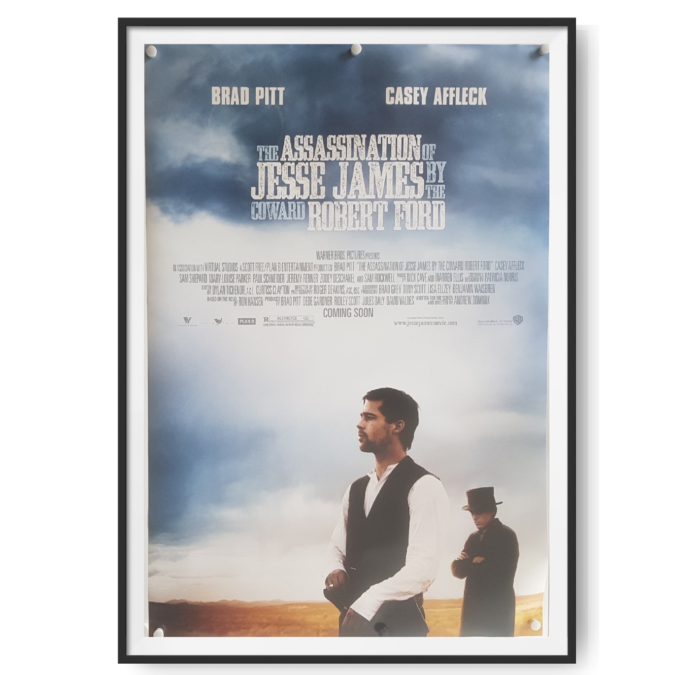 The Assassination of Jesse James by the Coward Robert Ford (2007) US One Sheet Poster Cinema