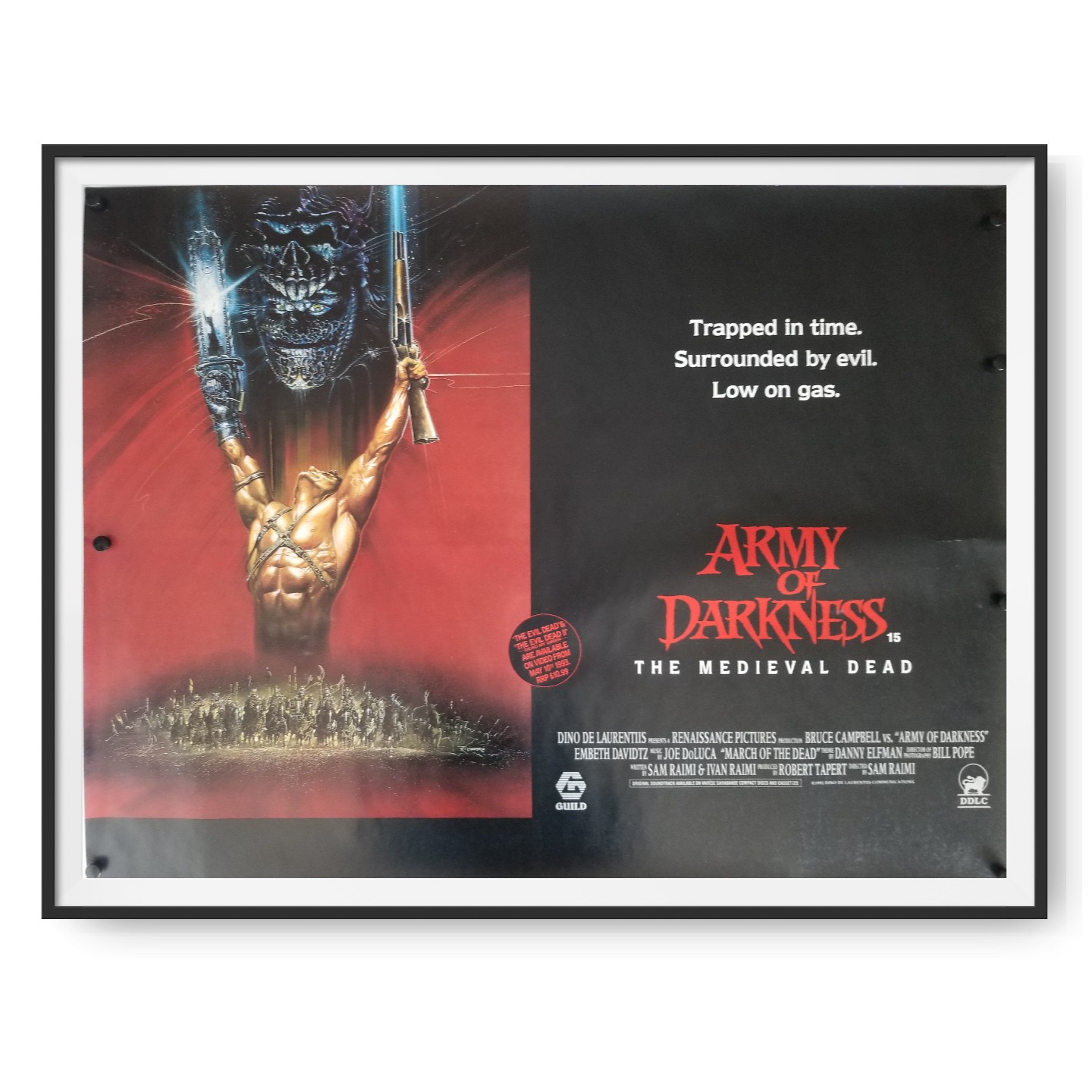 Army of Darkness (1992) Original UK Quad Poster Cinema Poster Gallery