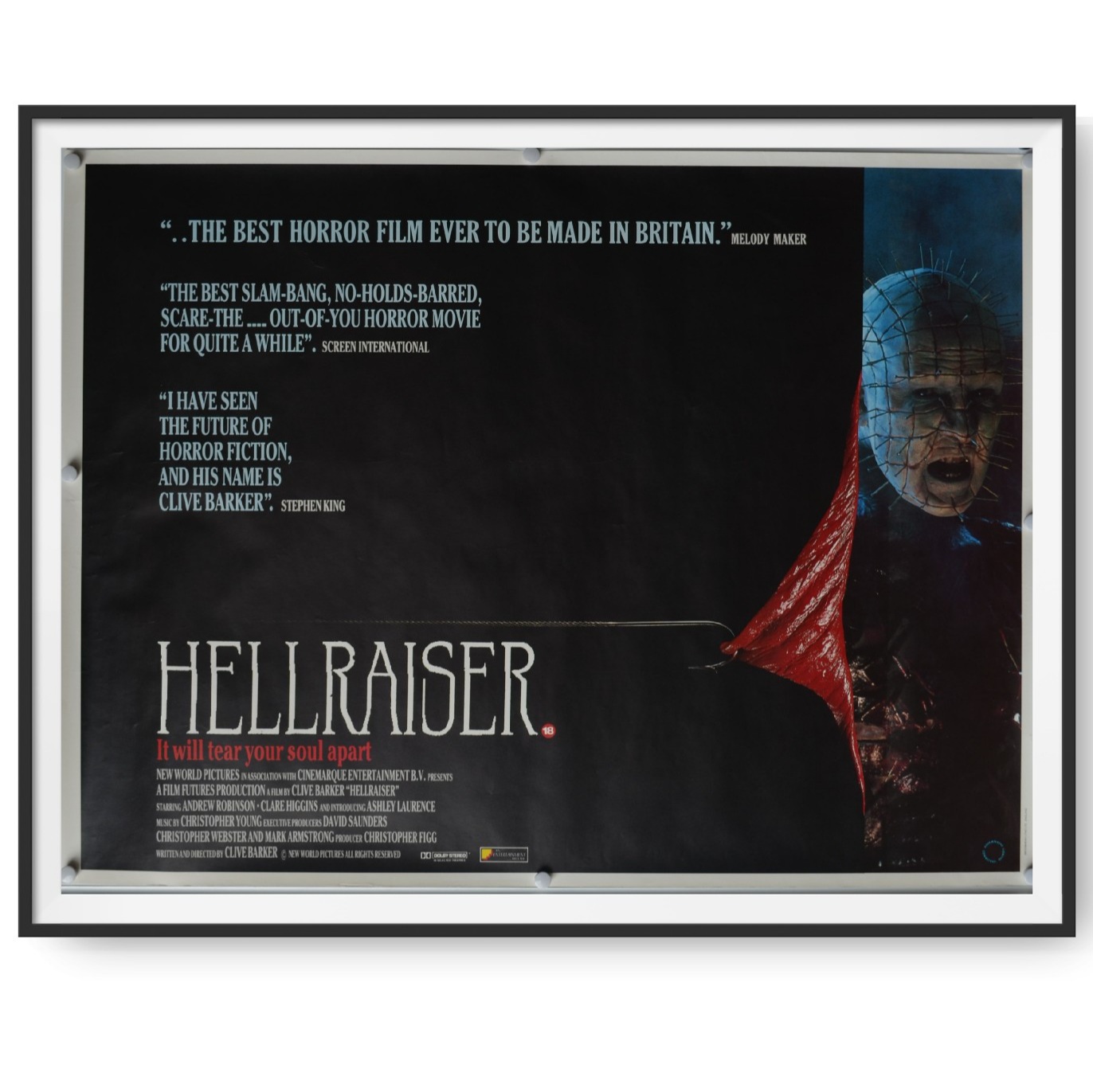 Hellraiser (1987) Original UK Quad Poster Cinema Poster Gallery