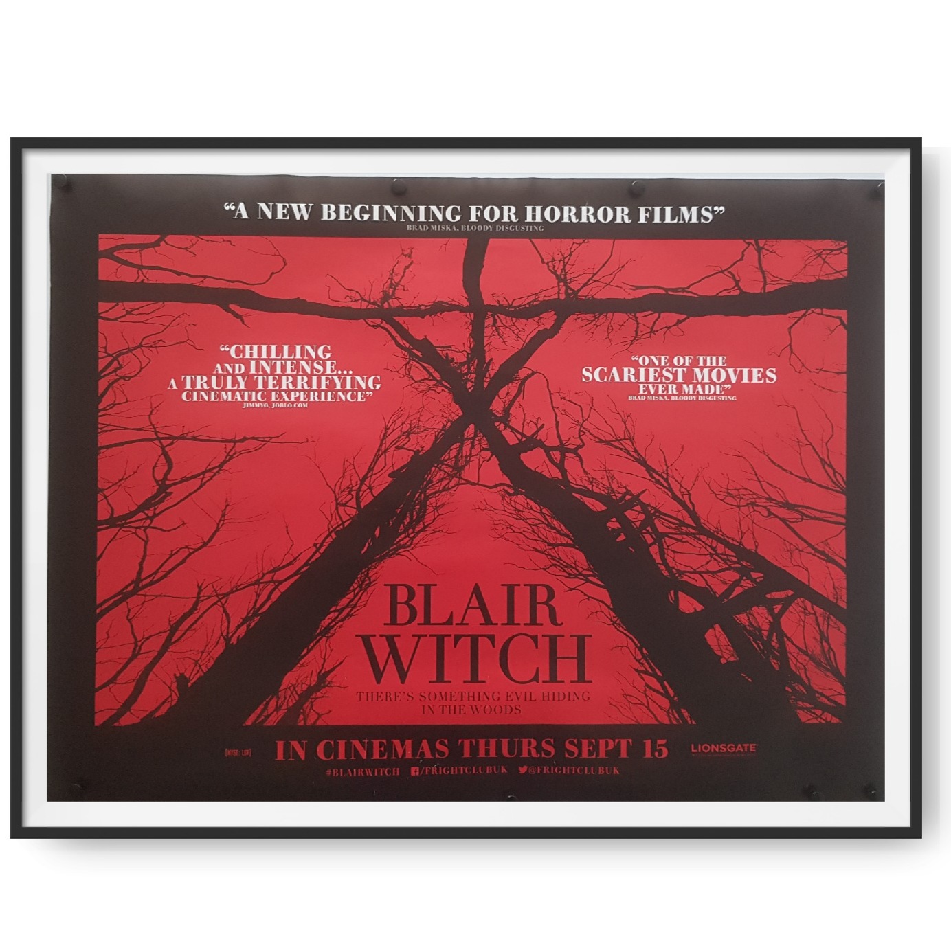 The Blair Witch Project (1999) Original UK Quad Poster - Cinema Poster