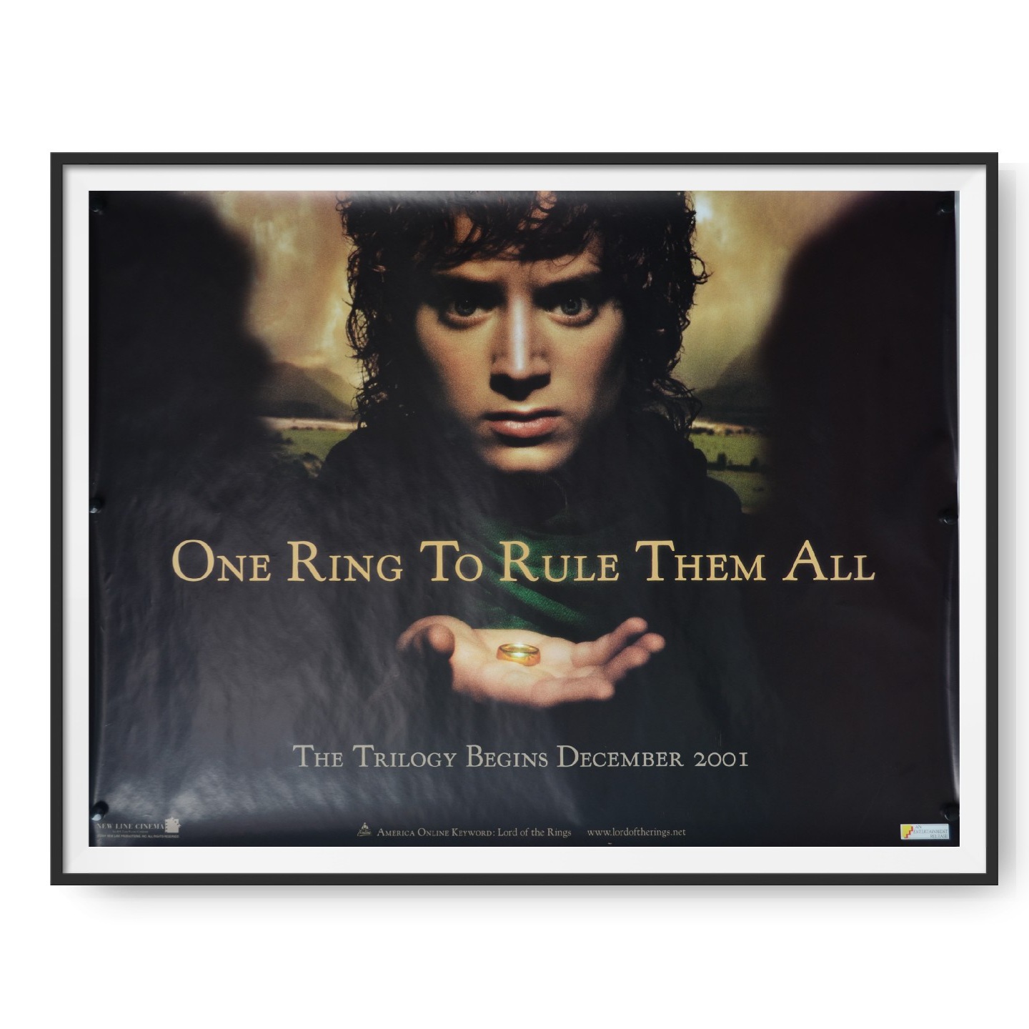 The Lord of the Rings The Fellowship of the Ring (2001) Original UK Quad Poster Cinema Poster