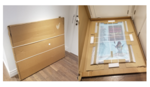 Custom Framed Poster Delivered in a 'Pizza Box' Style Packaging