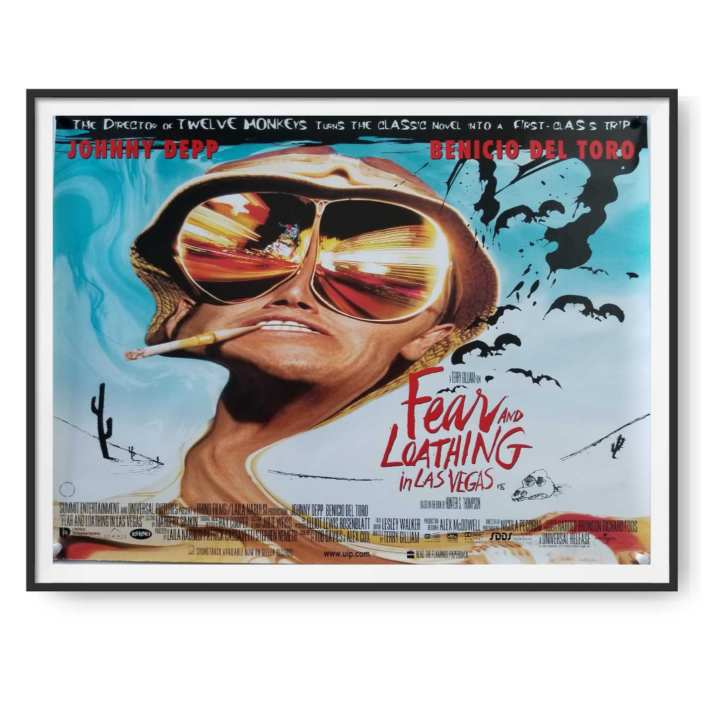 Fear and Loathing in Las Vegas (1998) Original Quad Poster Cinema Poster Gallery