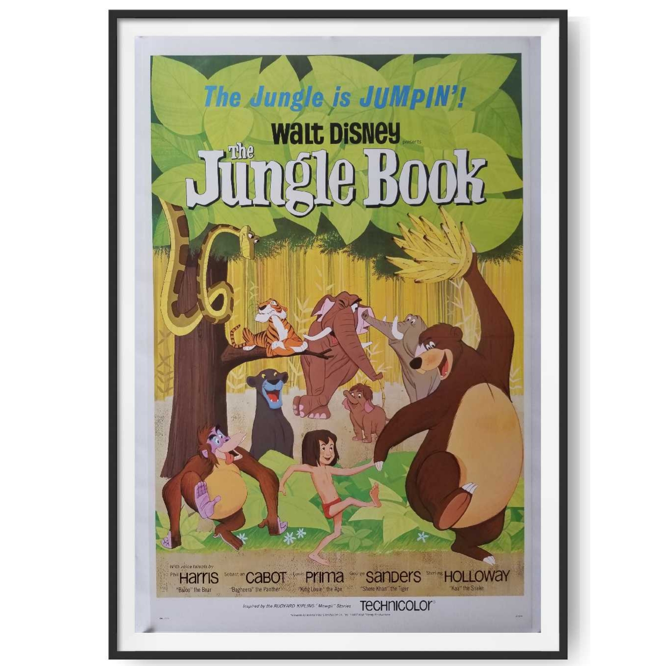 Jungle Book 1967 Framed Original Us One Sheet Poster Cinema Poster Gallery Jungle Book 1967 Framed Original Us One Sheet Poster Cinema Poster Gallery