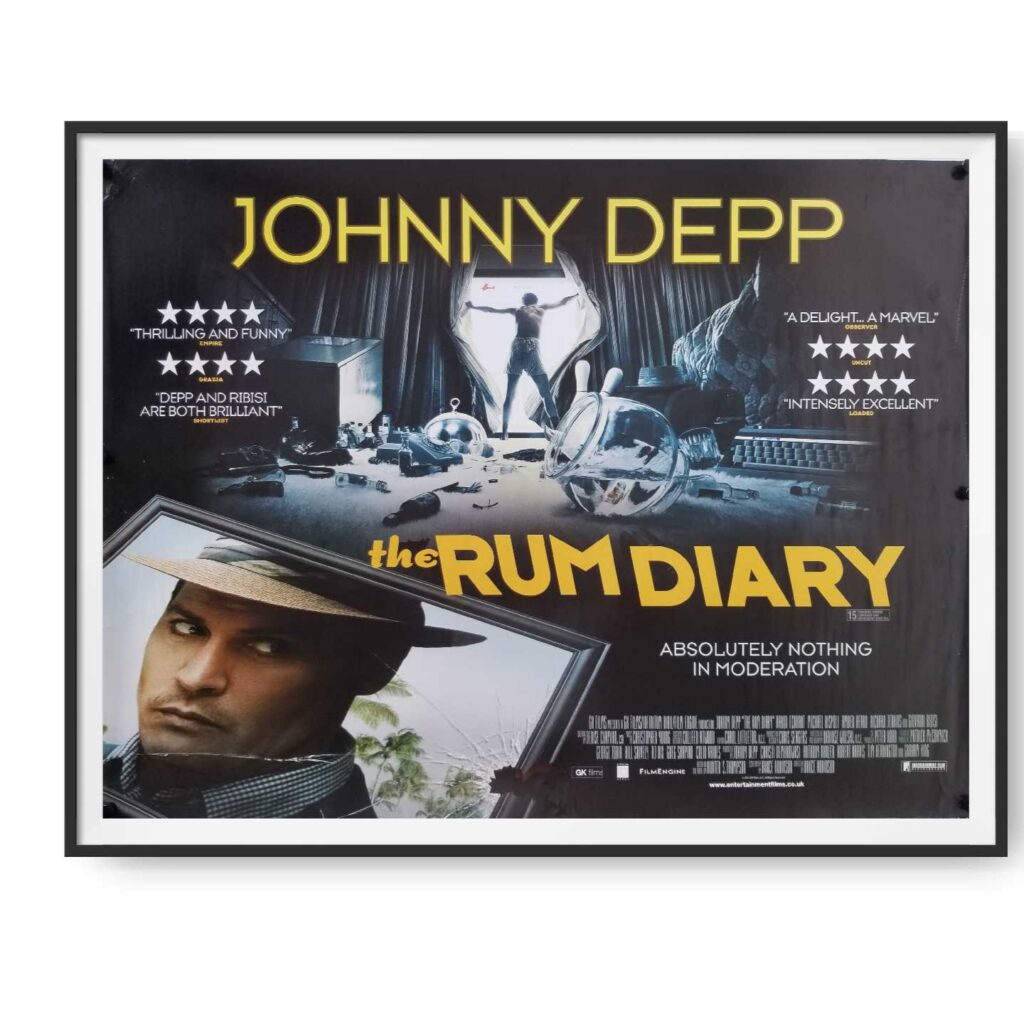 The Rum Diary (2011) Original UK Quad Poster Cinema Poster Gallery