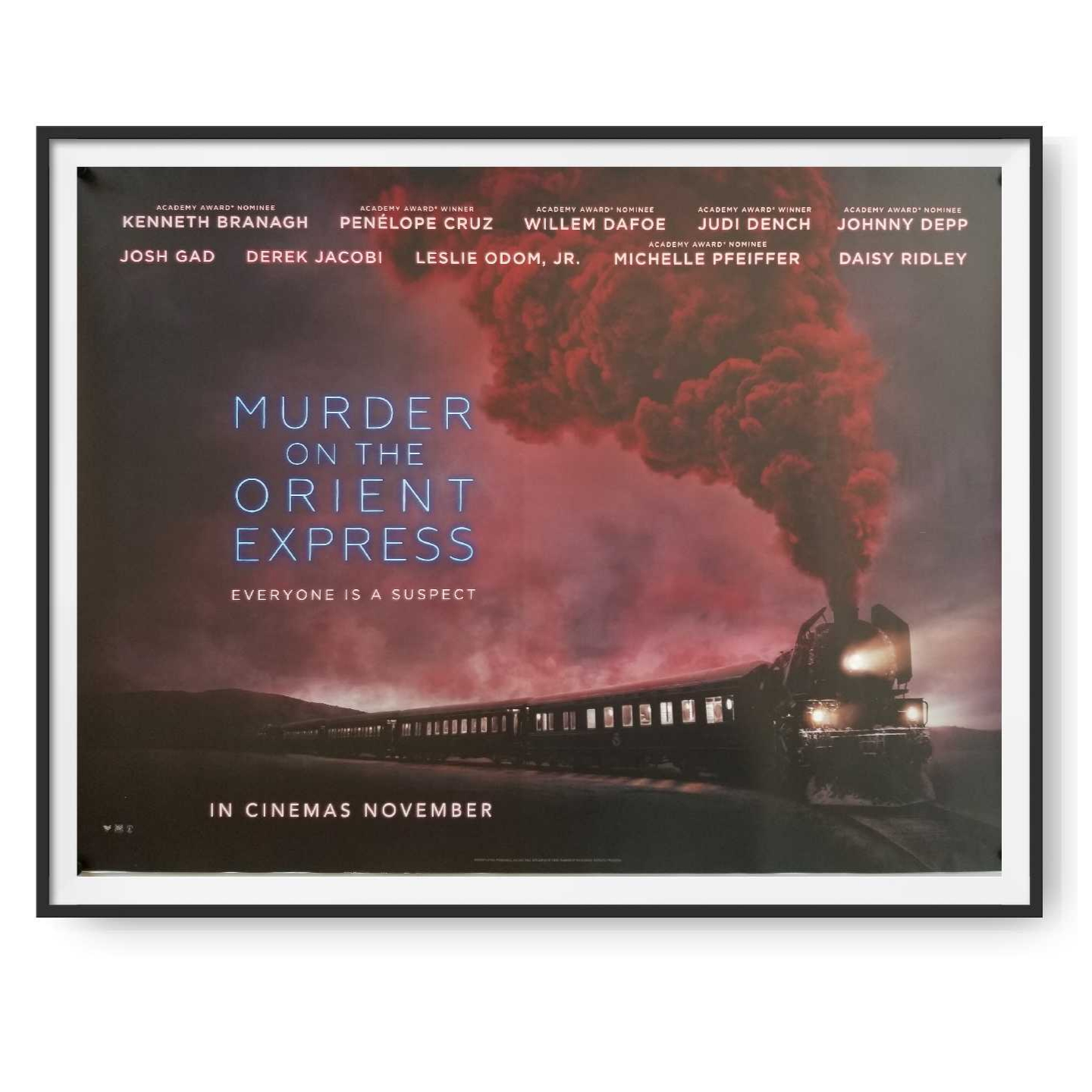 Murder on the Orient Express (2017) Original UK Quad Poster Style B