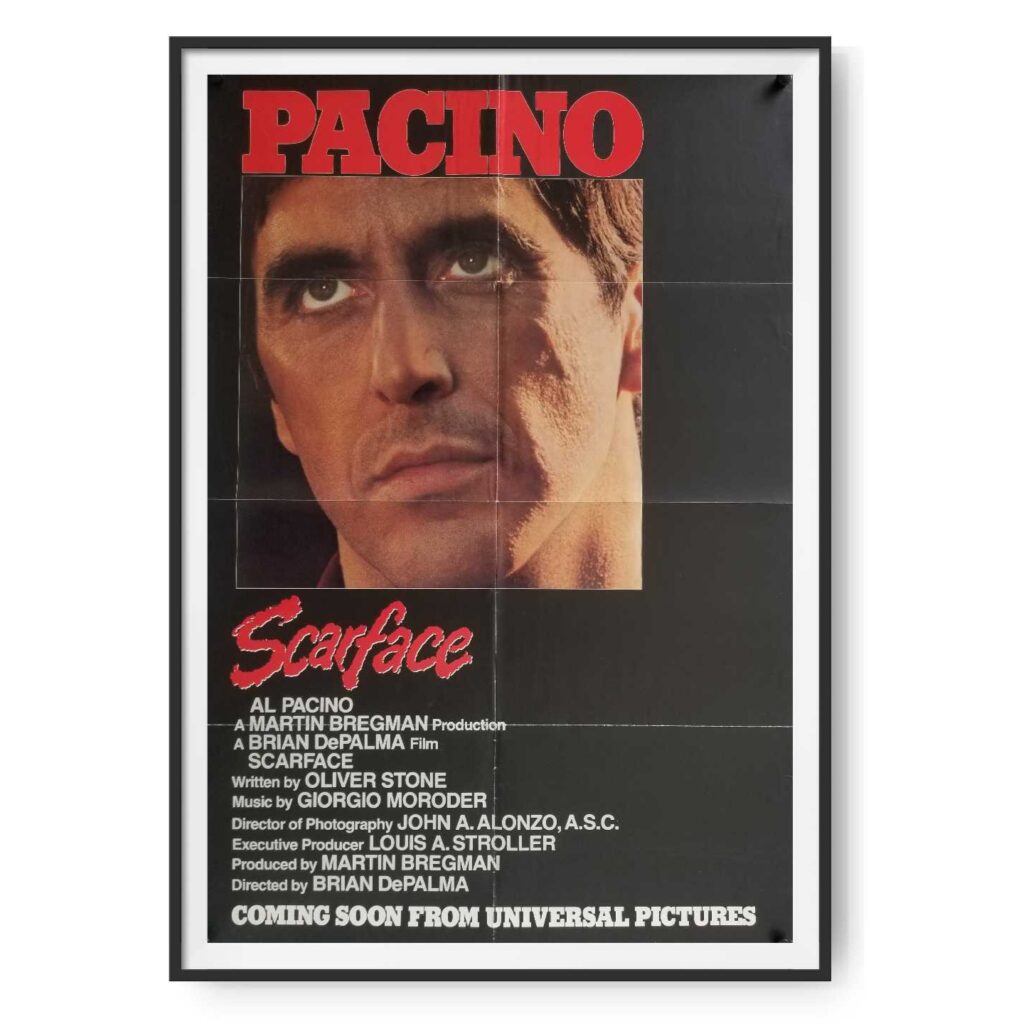 Scarface (1983) Original Advance US One Sheet Poster Cinema Poster