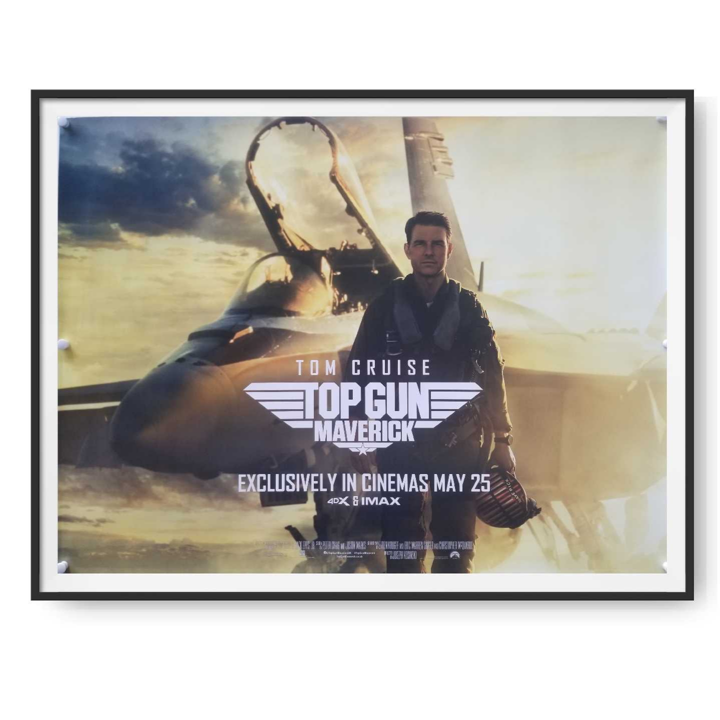 Top Gun Maverick (2022) Original UK Quad Poster Advance Cinema Poster