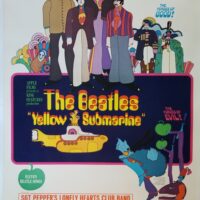 Affiche Originale Italienne The Beatles 1968 Manifesto Yellow Submarine - Occasion Très Bon état