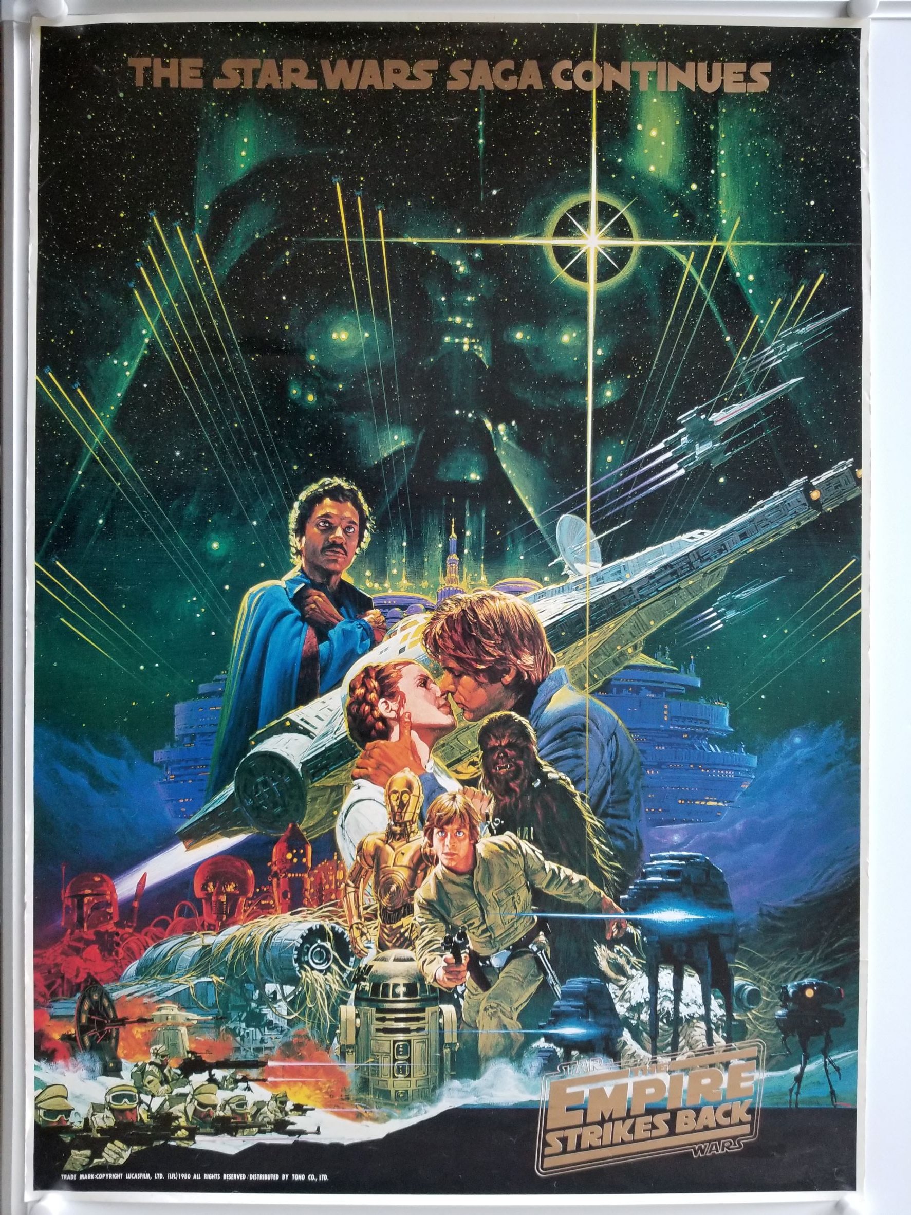 The Empire Strikes Back (1980) Original Japanese Toho Poster - Image 3