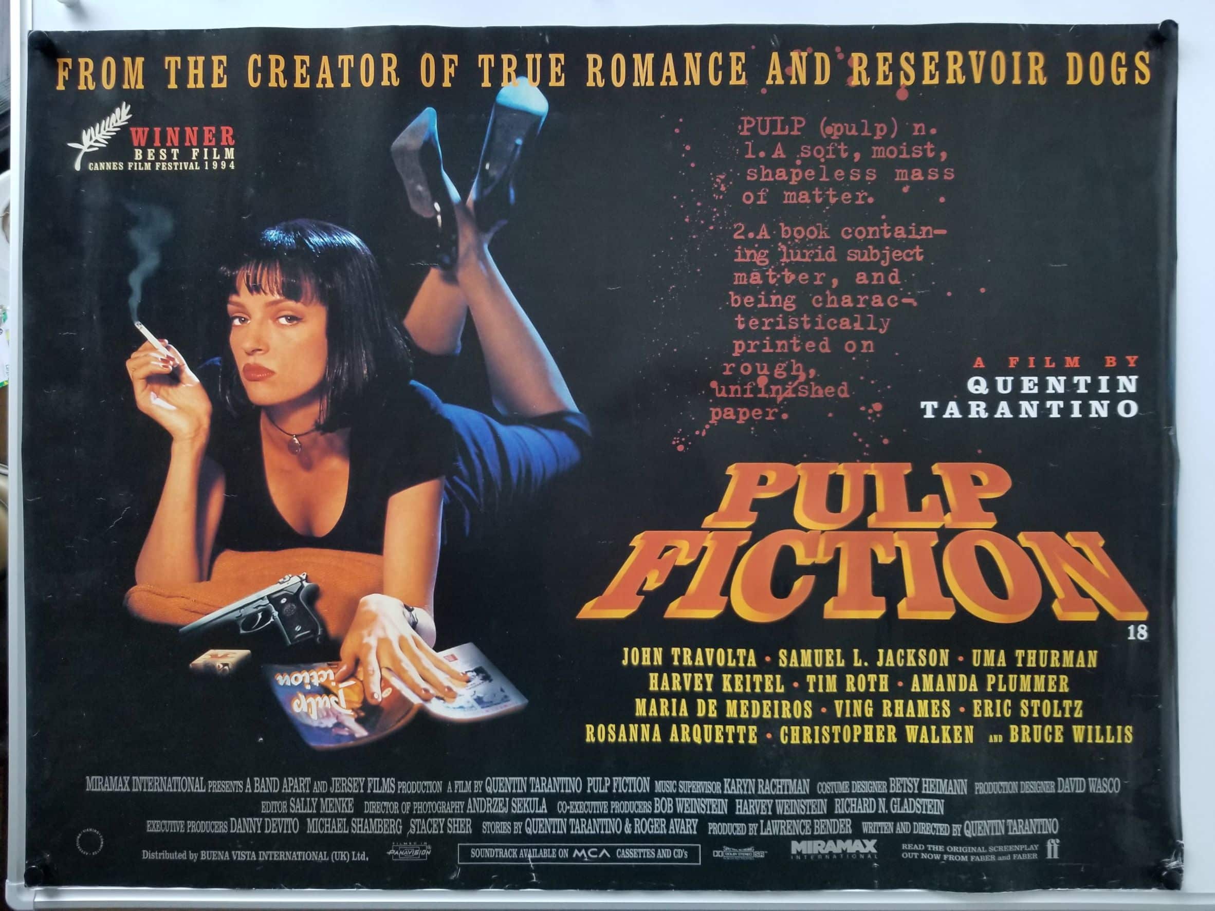 Pulp Fiction (1994) Original UK Quad Poster - Cinema Poster Gallery