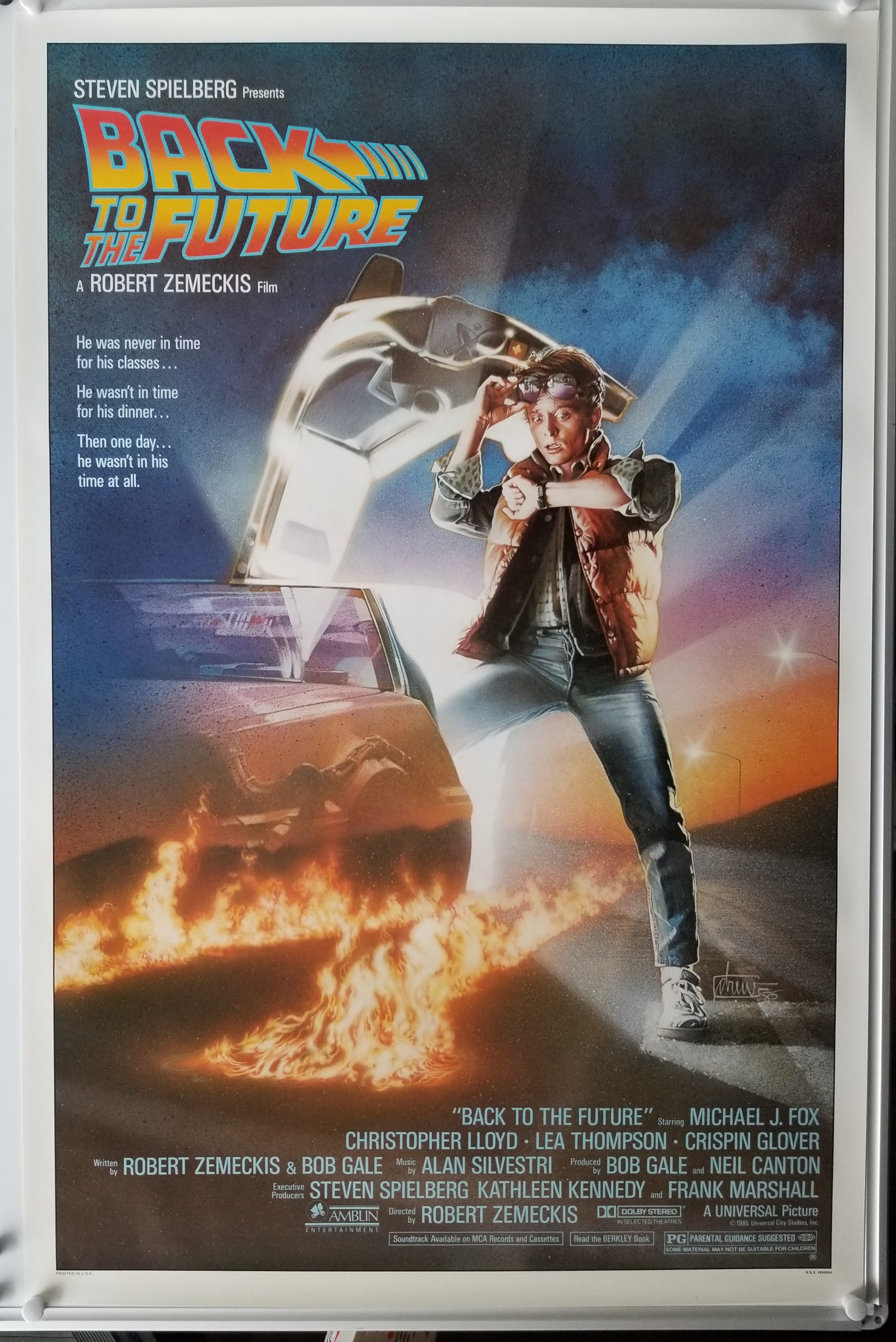 Back to the Future (1985) Original US One Sheet Poster Sold 23 - Image 3