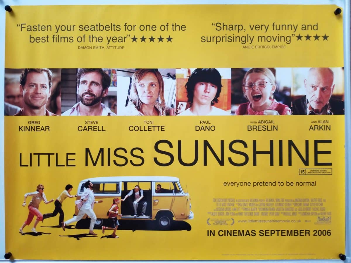 Poster Little Miss Sunshine Vintage - Impression Sur Toile 20x30cm, Décoration Murale Salon Chambre
