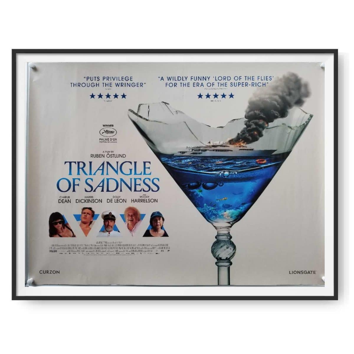 Triangle of Sadness (2022) Original Quad Poster Cinema Poster Gallery