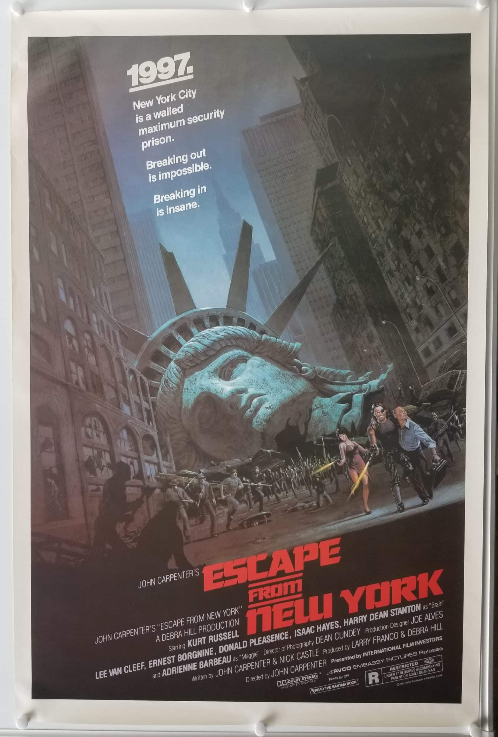 Escape from New York (1981) Original One Sheet Poster Cinema Poster