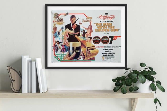 The Man with the Golden Gun (1974) Original UK Guinness Tie Up Poster - Image 2