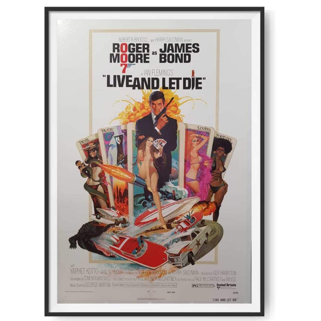Live And Let Die (1973) Original US One Sheet poster - Cinema Poster ...
